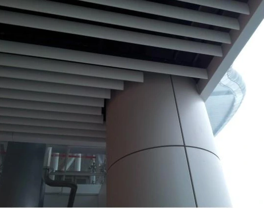 Bullet-Profile Baffle Ceiling — Application example.
