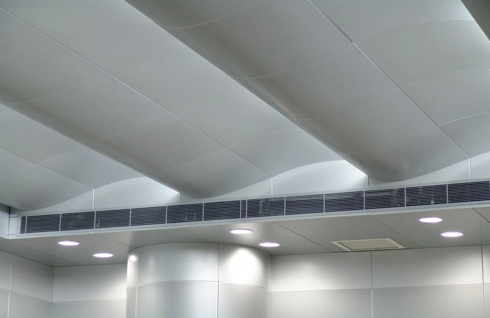 Formed Aluminum Panels — Application example.