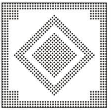 Border and diamond pattern