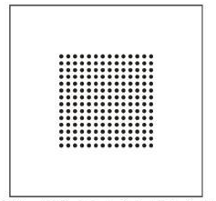 Central perforated square