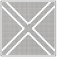 Diagonal band pattern