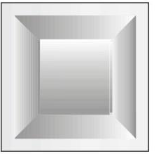 Recessed square face