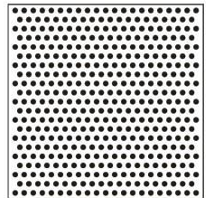 All-over round holes