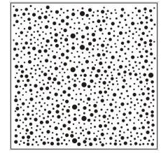 Mixed-size round holes