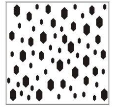 Elongated hexagonal holes