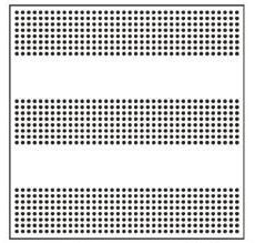 Horizontal perforated bands