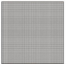 Dense straight-grid holes