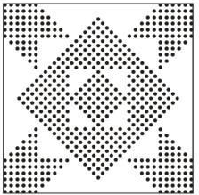 Nested diamond pattern