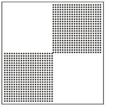 Opposite perforated corners