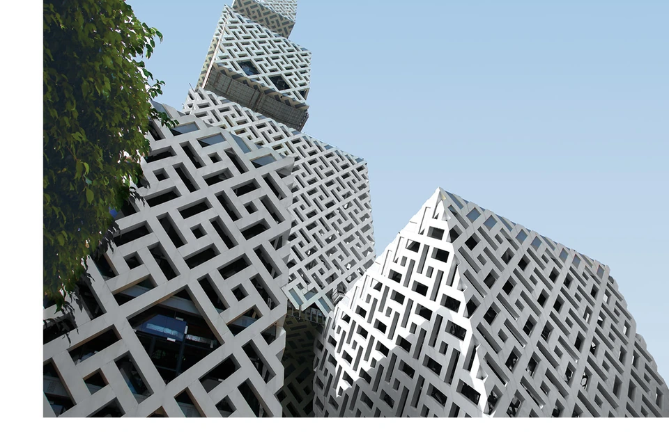 Custom-Shaped Aluminum Panels — Application example.