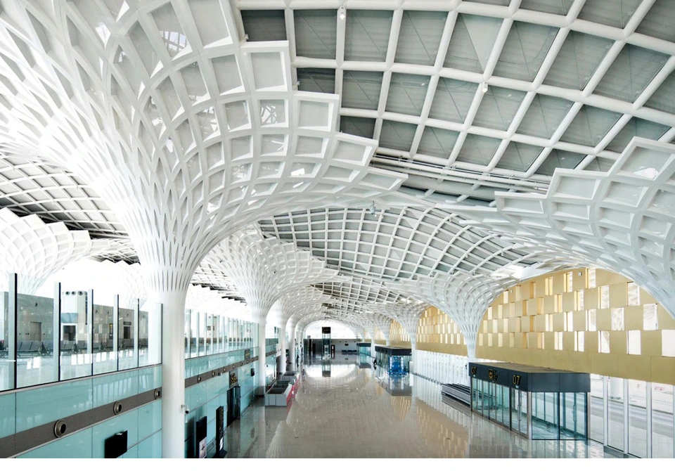 Custom-Shaped Aluminum Panels — Application example.